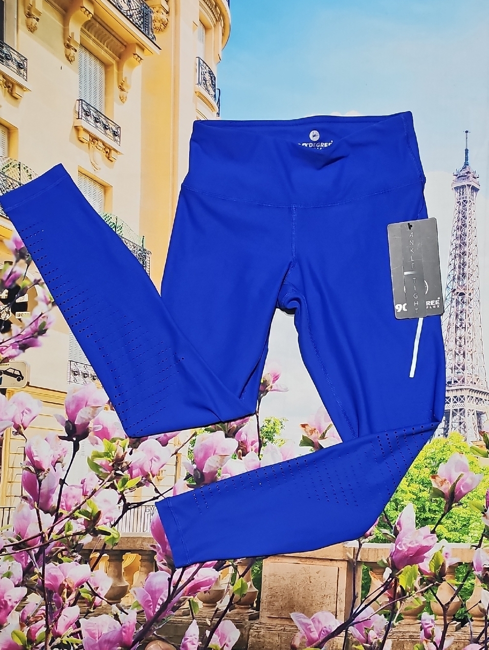 90 Degrees Vibrant Royal Blue Leggings Size XS‎ NWT